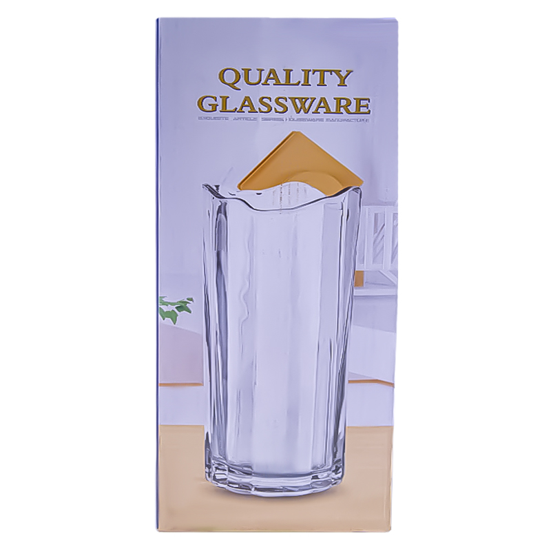 Դեկորատիվ ծաղկաման AG243-1-23 մոխրագույն միատոն ապակի 12x25սմ 2