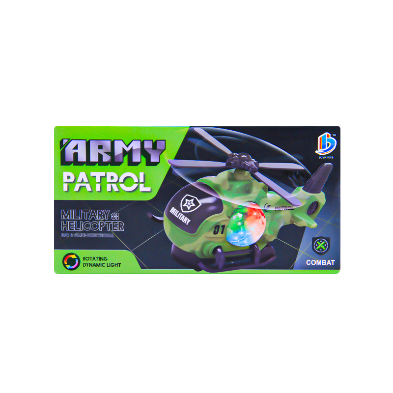 Խաղալիք զինվորական ուղղաթիռ պարեկ Army Patrol 8899-186 լույսով/ձայնով 3+ 2