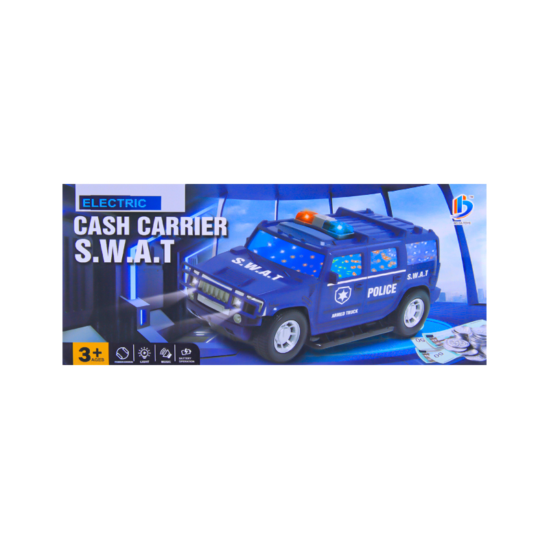 Խաղալիք ոստիկանական էլեկտական ավտոմեքենա 8899-156 լույսով/ձայնով 3+ 2