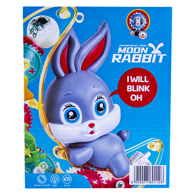 Ինտերակտիվ երաժշտական խաղալիք նապաստակը լուսնի վրա Moon Rabbit YJ-3043 լույսով/ձայնով 3+ 2