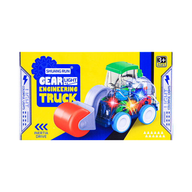 Երաժշտական խաղալիք թափանցիկ ինժեներական էքսկավատոր Gear Track SR878-11 լույսով/ձայնով 3+ 2