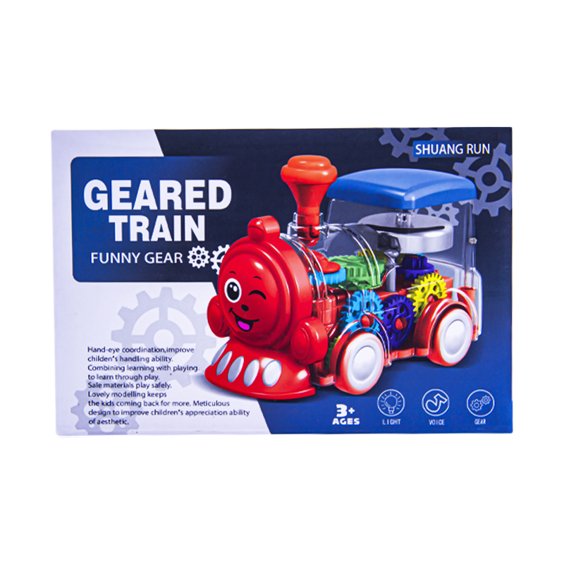 Երաժշտական խաղալիք թափանցիկ գնացք Gear Train SR878-08 լույսով/ձայնով 3+ 2