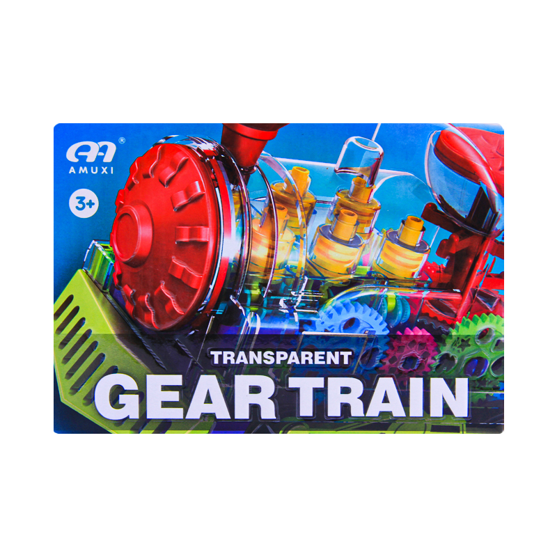 Երաժշտական խաղալիք թափանցիկ գնացք Gear Train R05 լույսով/ձայնով 3+ 2