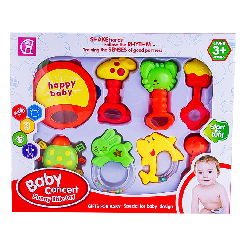 Չխկչխկան խաղալիք Baby Concert D10 8 կտոր 3+ ամսական