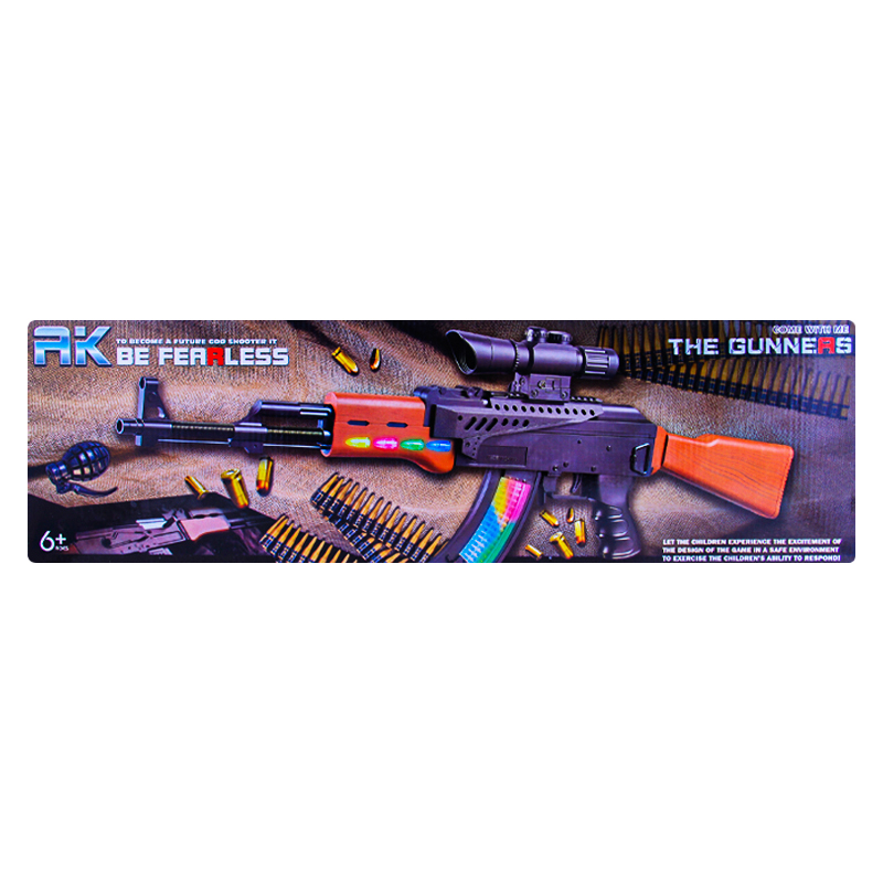 Խաղալիք ինքնաձիգ AK47 WEX-C8-1A լույսով/ձայնով 3+