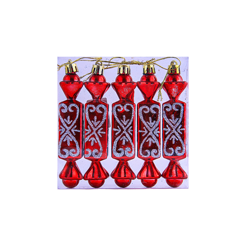 Տոնածառի խաղալիքների հավաքածու կոնֆետների տեսքով AG241-41-8 5 հատ