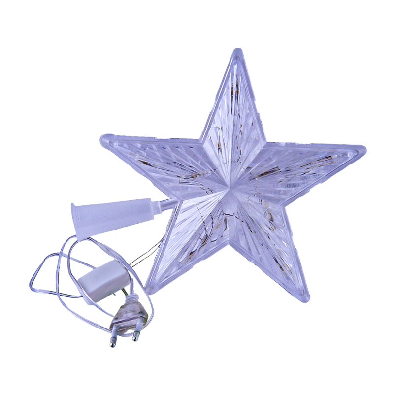 Տոնածառի խաղալիք գագաթի աստղ գունավոր լույսով AG241-43-9 մեծ