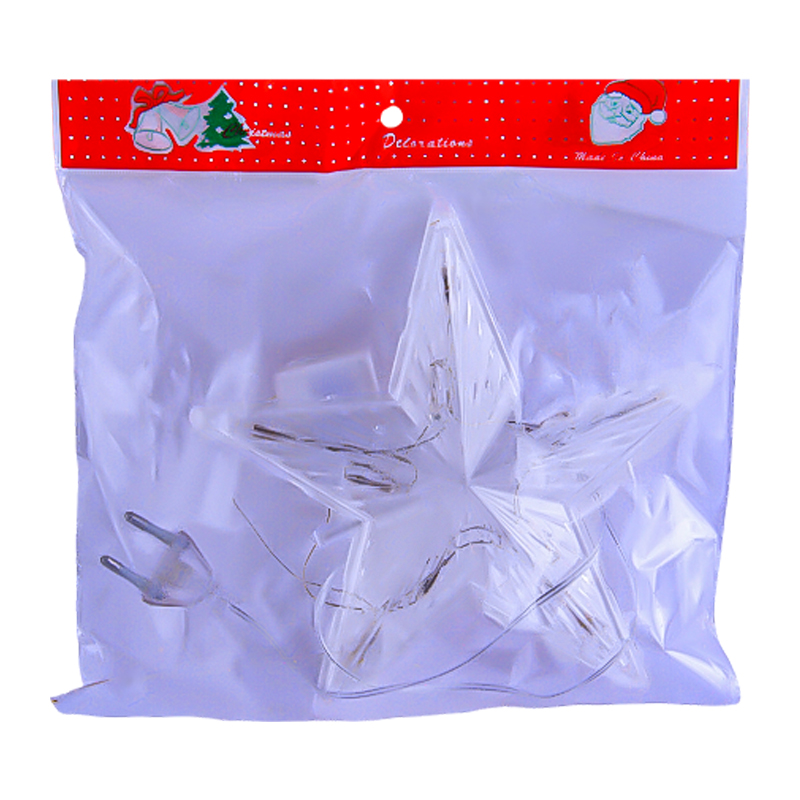 Տոնածառի խաղալիք գագաթի աստղ սպիտակ լույսով AG241-43-9 մեծ 2