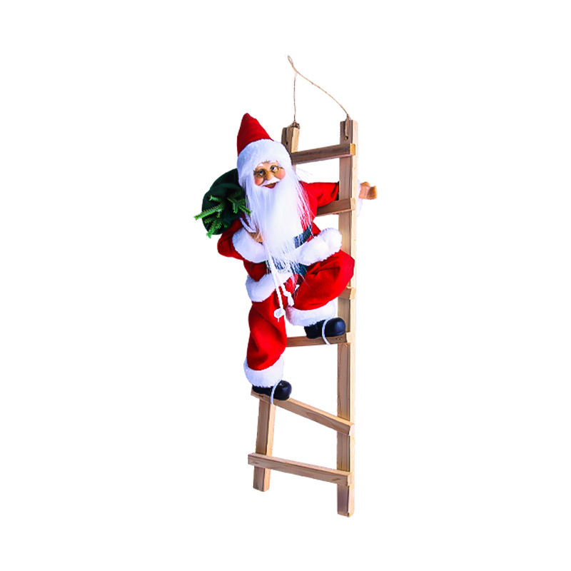 Ամանորյա զարդարանք սանդուղքով բարձրացող Ձմեռ պապ AG241-46-6 50սմ