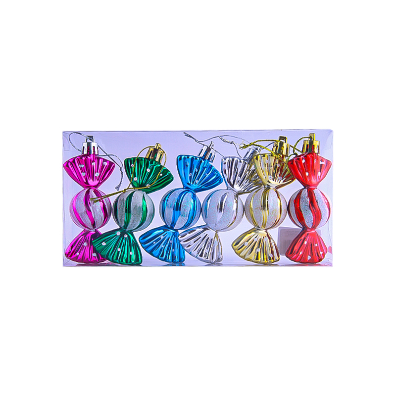 Տոնածառի խաղալիքների հավաքածու կոնֆետների տեսքով AG242-47-10 10սմ 6 հատ