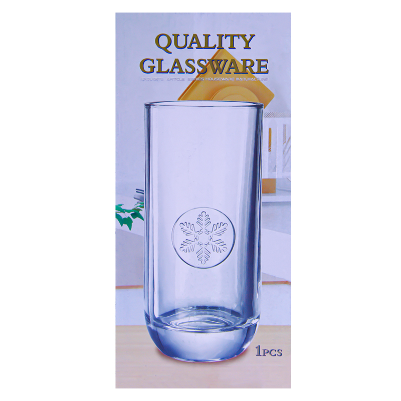 Դեկորատիվ ծաղկաման AG243-1-42 յանտար ապակի 10x23սմ 2