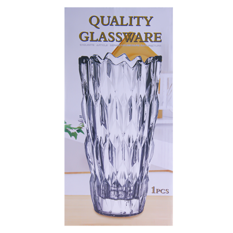 Դեկորատիվ ծաղկաման AG243-1-55 ապակի 14x28սմ 2