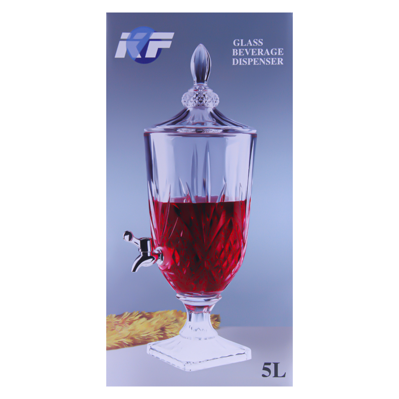 Գրաֆին ծորակով AG243-1-147 քամելիոն ապակի 5000մլ 2