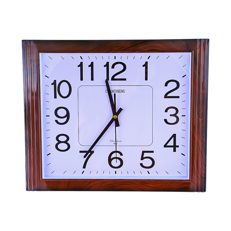 Պատի կվարցե ժամացույց CHANGSHENG AG243-57-26 ուղղանկյուն 34x35սմ