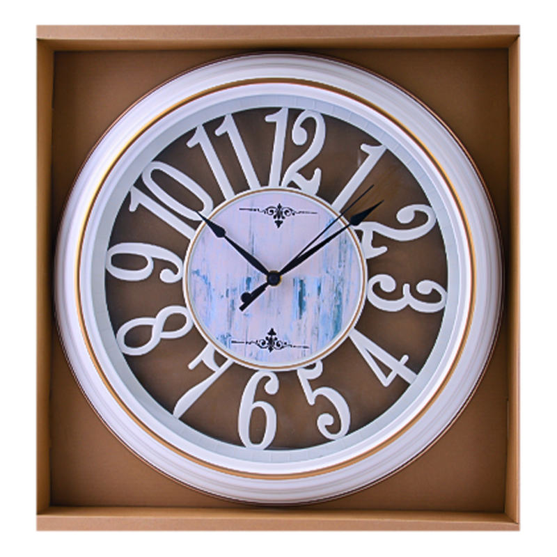 Պատի ժամացույց AG243-57-30 կլոր սպիտակ 40սմ