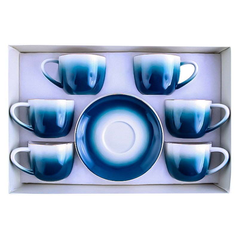 Թեյի բաժակ AG243-24-100 ոսկեգույն եզրագծով 6 հատ 2