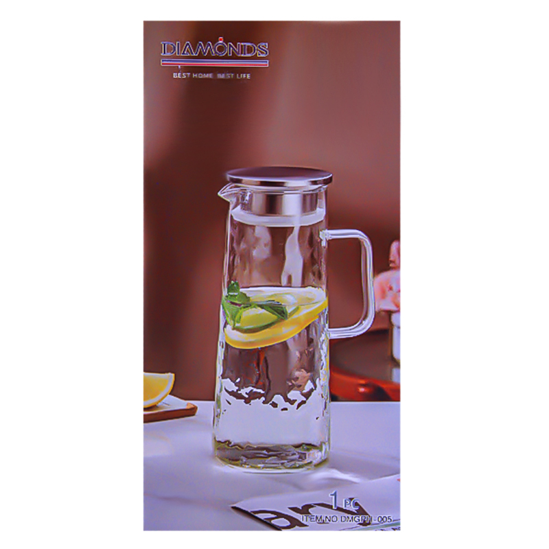 Գրաֆին DIAMONDS AG251-8-15 թափանցիկ ապակի մետաղական կափարիչով 1․5լ 2