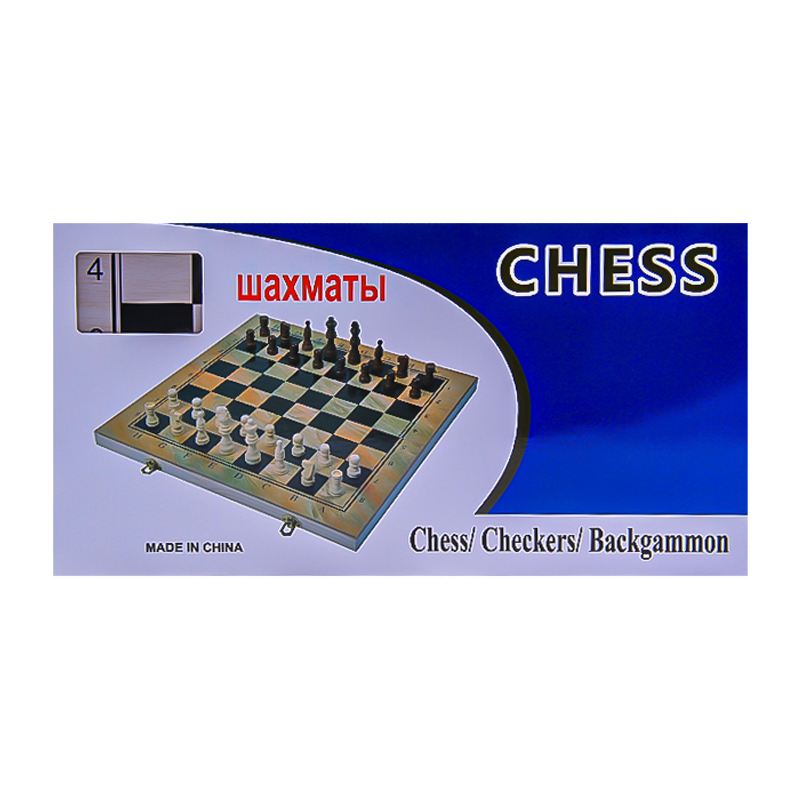 Սեղանի խաղ շախմատ շաշկի նարդի AG251-30-6 փայտ 29x29սմ 3+