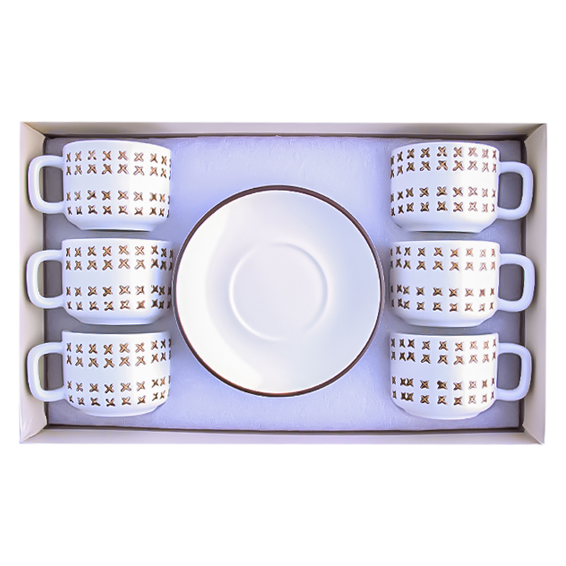 Սուրճի բաժակների հավաքածու AG251-11-5 կերամիկա 6 հատ 2