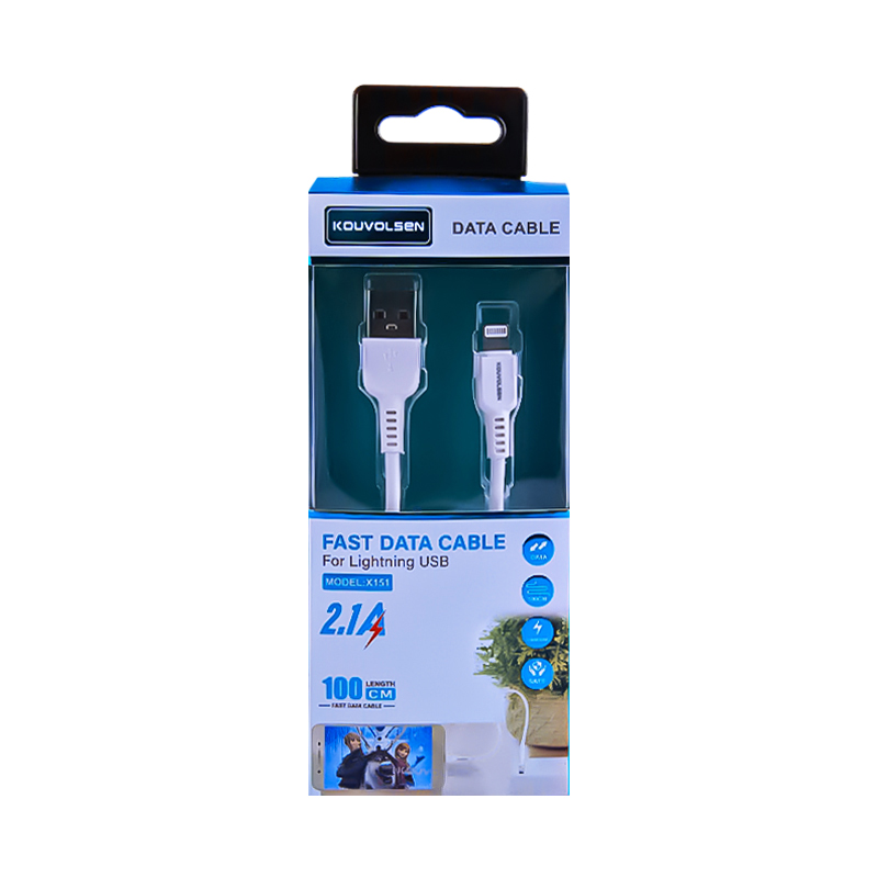 Լիցքավորման լար KOUVOLSEN X151 iOS USB/Lightning 1մ AG251-25-12