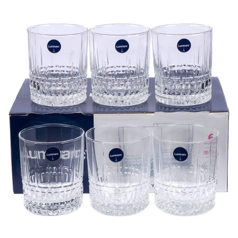 Վիսկիի բաժակների հավաքածու Luminarc N7451 Elysees ապակի 300մլ 6 հատ 2