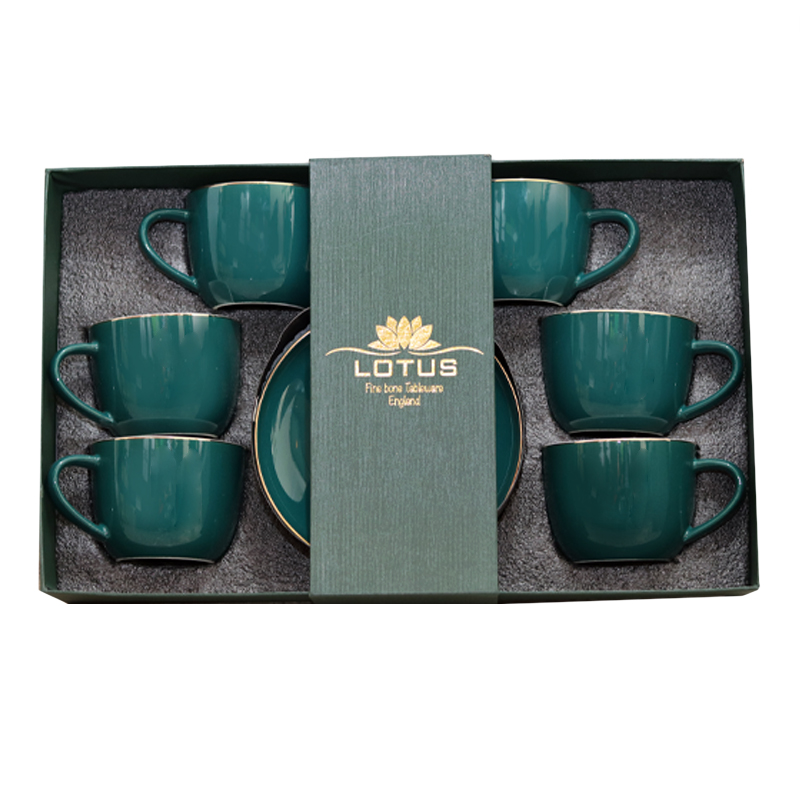 Թեյի բաժակ Lotus D01G-C904 240մլ կանաչ 6 հատ 2