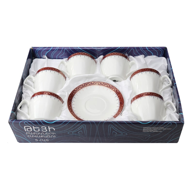 Թեյի բաժակ Lotus G1723B3 T155 կերամիկա 200մլ 6 հատ 2