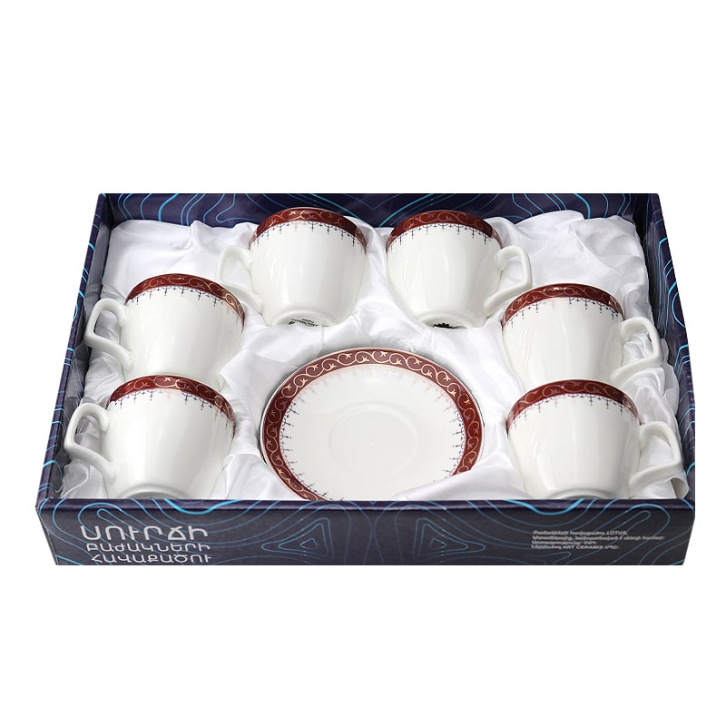 Սուրճի բաժակ Lotus G1723B3 կերամիկա 100մլ 6 հատ 2