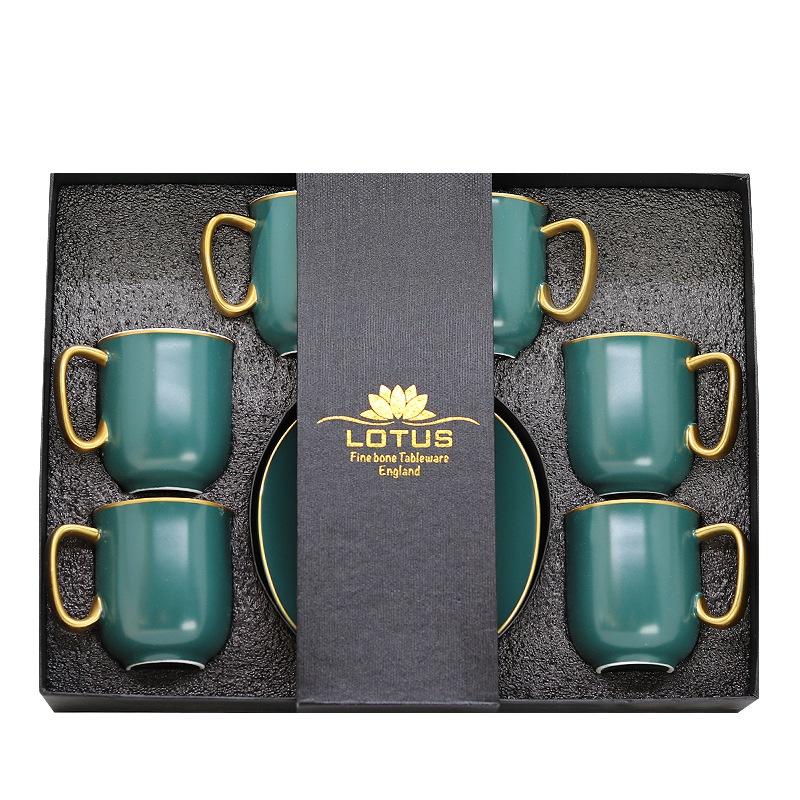 Սուրճի Բաժակ Lotus M10H-C915B 110մլ կանաչ անփայլ 6 հատ 2