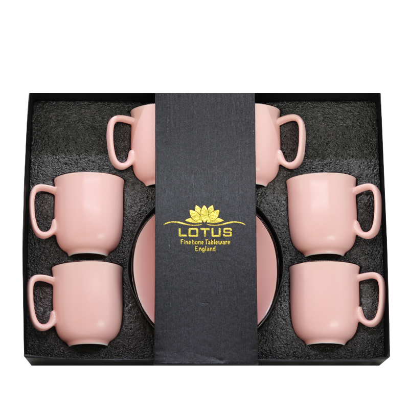 Սուրճի Բաժակ Lotus M05-C915 110մլ վարդագույն անփայլ 6 հատ 2