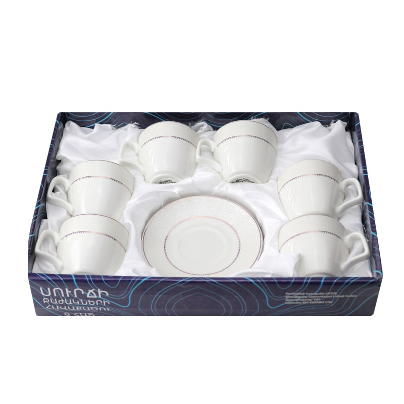 Սուրճի բաժակ Lotus G1874B կերամիկա 100մլ 6 հատ 2