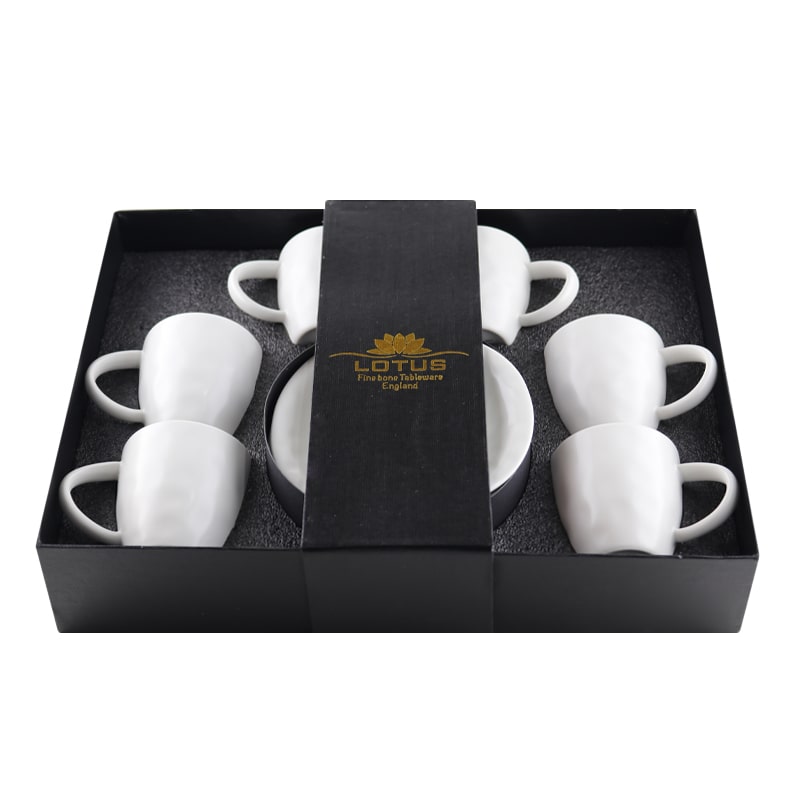 Թեյի բաժակ Lotus M01-C804 կերամիկա սպիտակ 250մլ 6 հատ 2