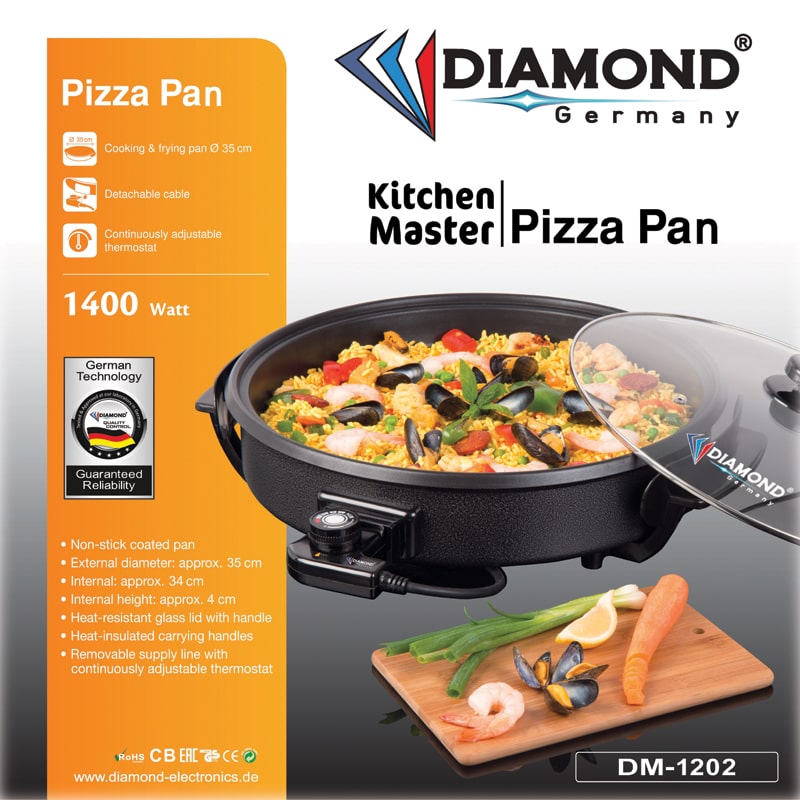 Էլեկտրական թավա Diamond DM-1202 35 / 34սմ 2