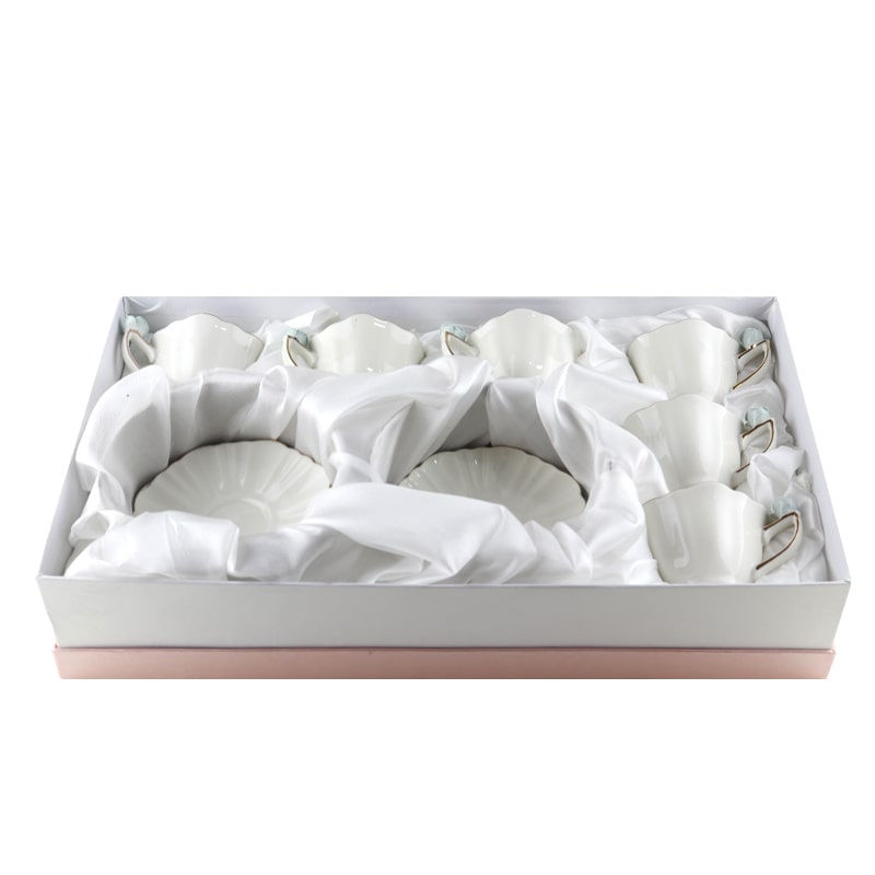 Սուրճի բաժակ Prime AF1-90FP սպիտակ կերամիկա 90մլ կապույտ ծաղիկներով 6 հատ 2