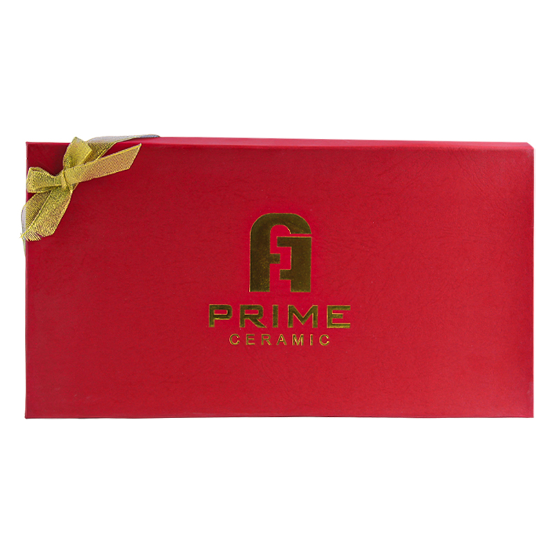 Մատուցարան Prime HDF10516-14 օվալաձև սպիտակ կերամիկա ոսկեգույն նախշերով 2