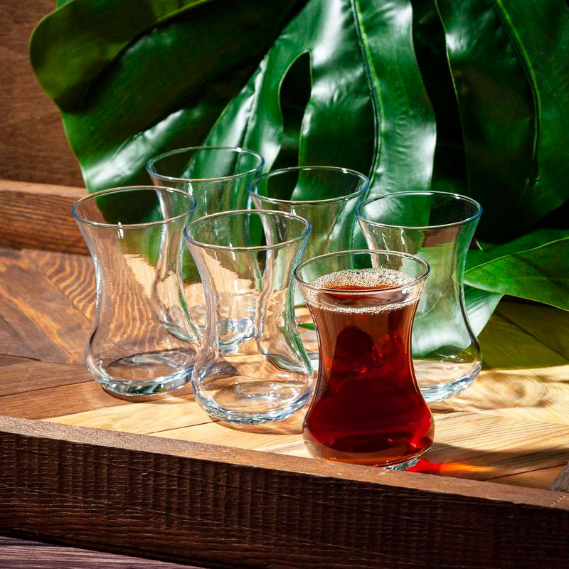 Թեյի բաժակ 62511 Tea&Coffe արմուդի ապակի 160մլ 6 հատ 2