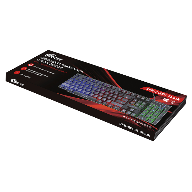 Ստեղնաշար Ritmix RKB-200BL 4