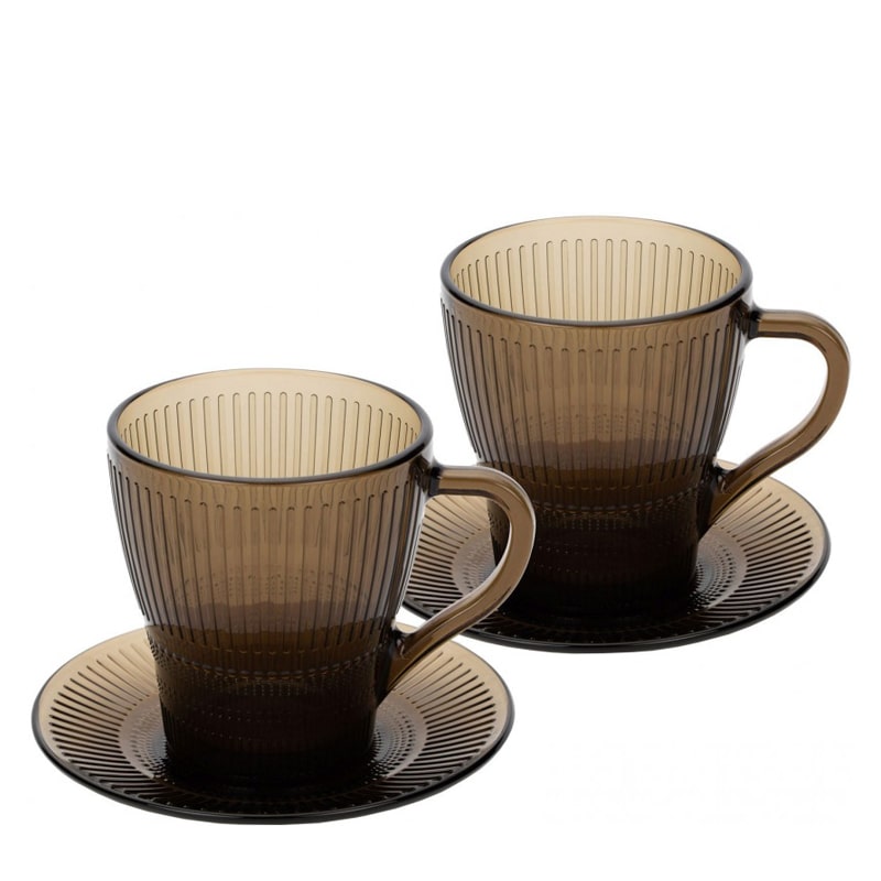 Թեյի բաժակ Luminarc P1888 Louison ապակի 280մլ շագանակագույն 2