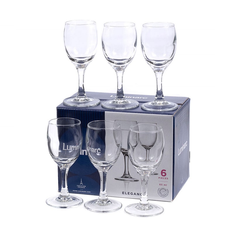 Օղու բաժակ Luminarc P2799 Elegance ապակի 65մլ 6 հատ 2