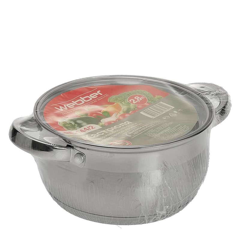 Կաթսա Webber BE-144/2 չժանգոտվող պողպատ 18սմ 2.5լ 2