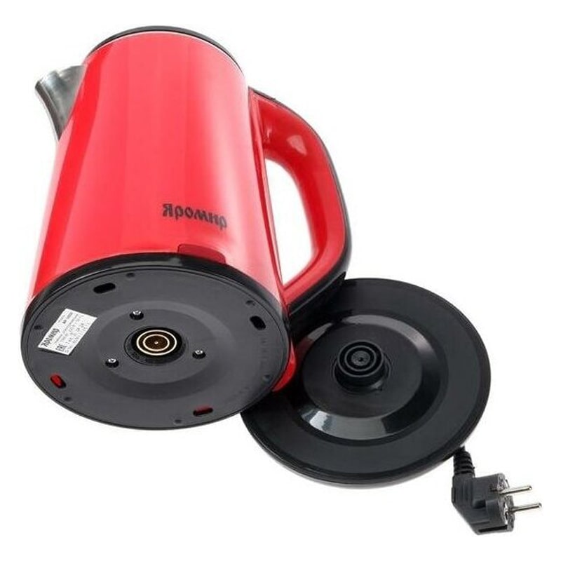 Էլեկտրական թեյնիկ Яромир ЯР-1059 կարմիր պլաստմասսա և չժանգոտվող պողպատ 1.8լ 3