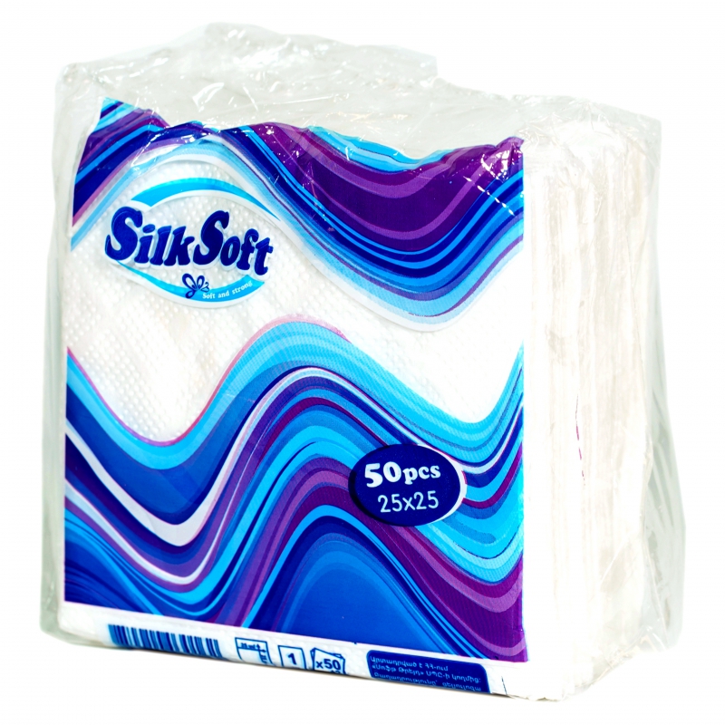 Անձեռոցիկ Silk Soft 25*25 50հտ Փափուկ 0162
