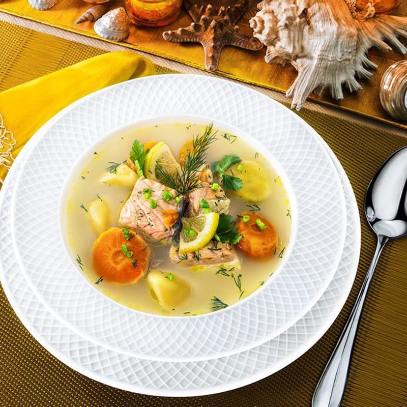 Ապուրի կլոր ափսեների հավաքածու Wilmax Julia WL-880102JV 003-JV-3 ճենապակի 22.5սմ 6 կտոր 3