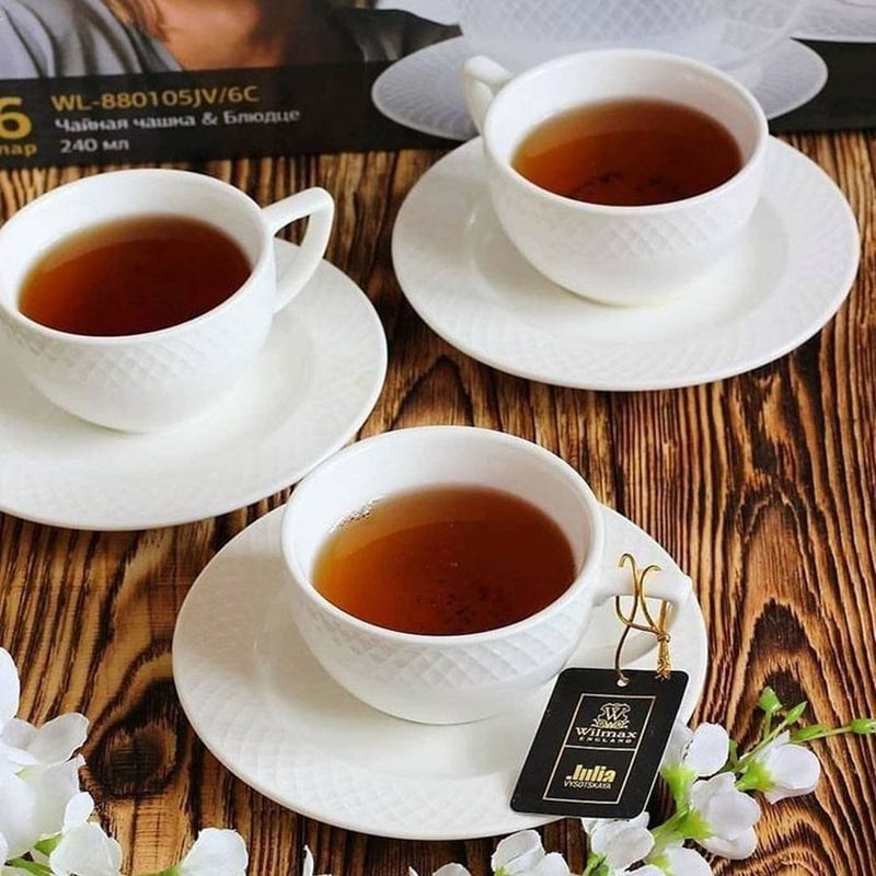 Թեյի բաժակ Wilmax WL-880105 JV ճենապակի 240մլ 6 հատ 2