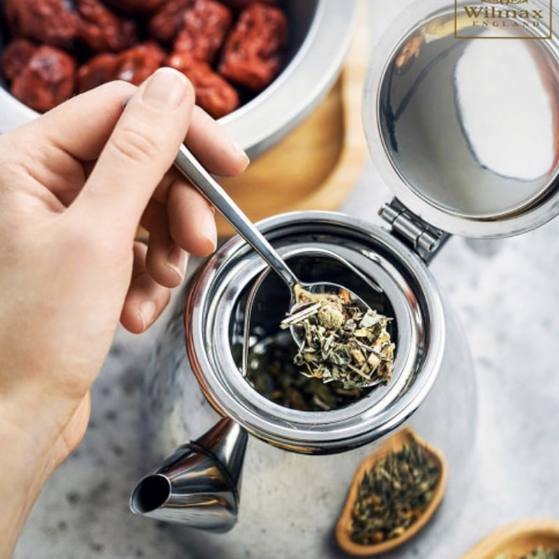 Երկպատ թեյնիկ-թրմիչ Wilmax WL-551107/1C արծաթագույն չժանգոտվող պողպատ 1200մլ 2