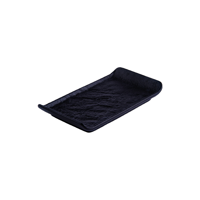 Մատուցարան Wilmax WL-661101/A SlateStone ուղղանկյուն սև ճենապակի 15x8սմ