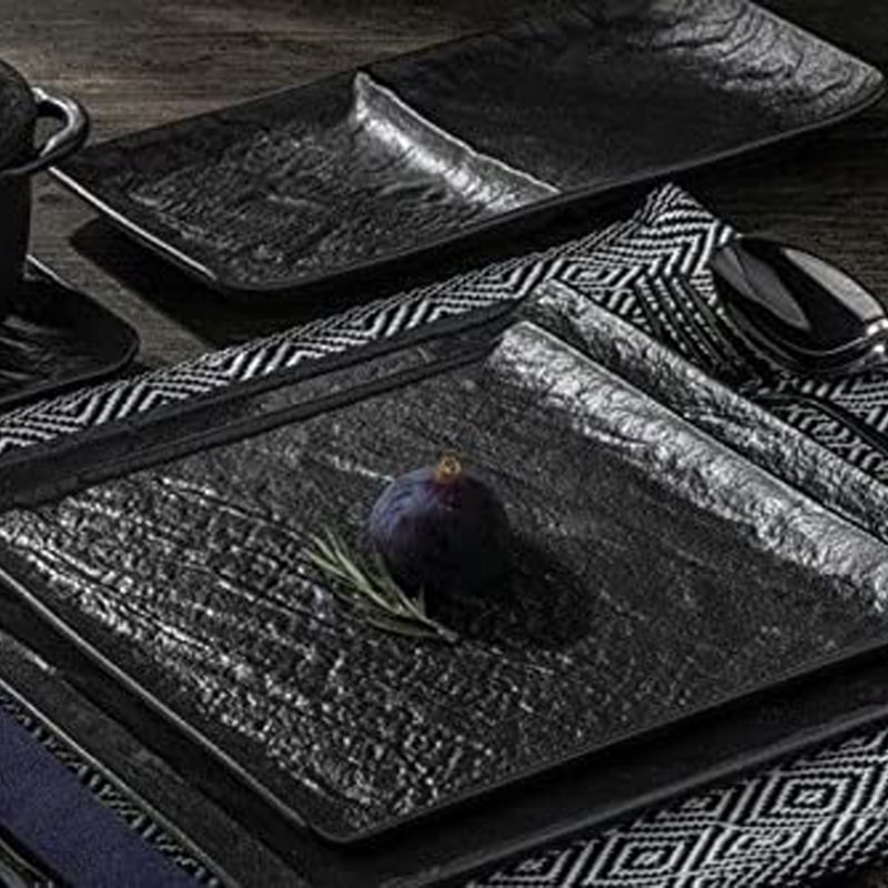 Քառակուսի ափսե Wilmax WL-661104/A 5723 ճենապակի 13x13սմ Սև 2