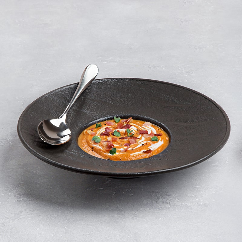 Ապուրի կլոր ափսե Wilmax WL-661115/A 5742 ճենապակի 24սմ Սև 3