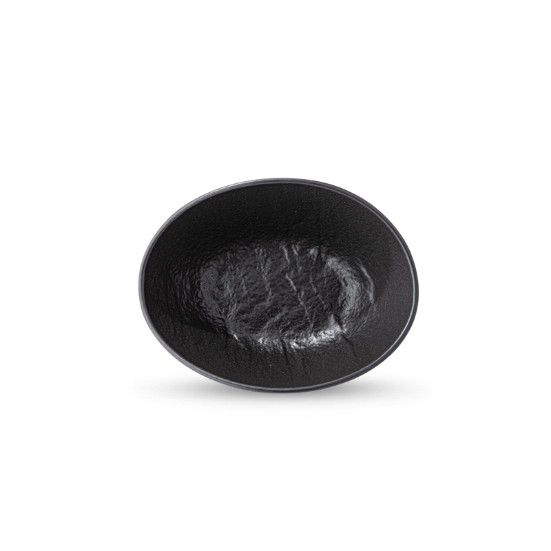 Աղցանաման Wilmax WL-661118/A SlateStone օվալաձև սև ճենապակի 13x10x6սմ 2