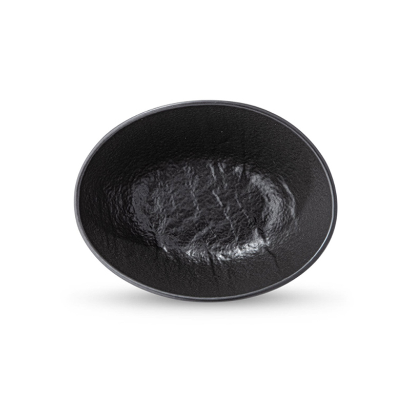 Աղցանաման Wilmax WL-661119/A SlateStone օվալաձև սև ճենապակի 19x15x6սմ 2